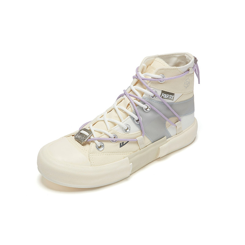 回力新款潮流合伙人fourtry联名款蜃景帆帆布鞋