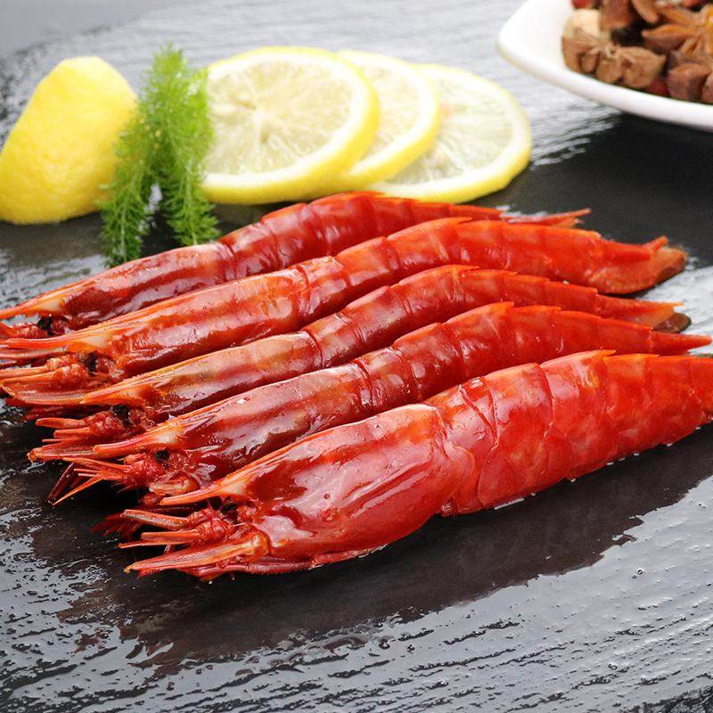 红魔超大鲜活冷冻日料食材刺身北极甜虾胭脂冻虾
