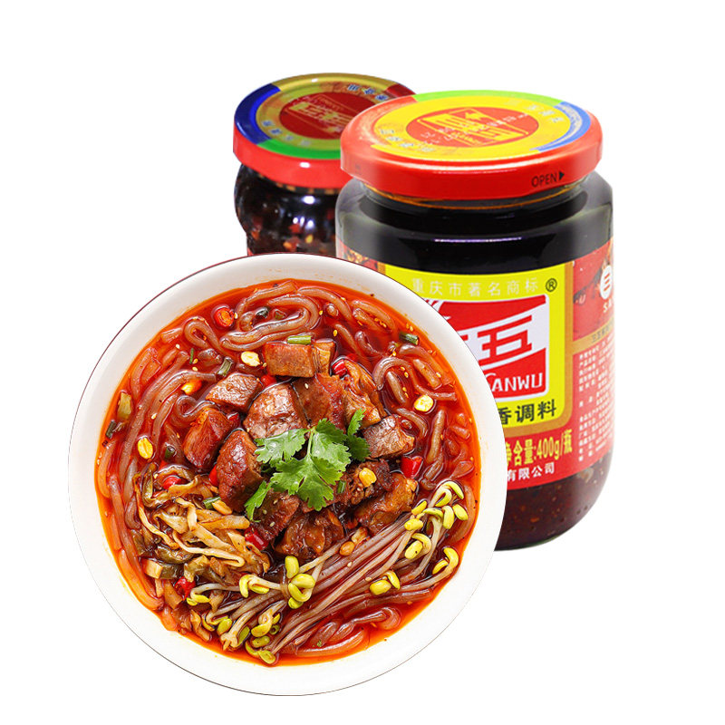三五麻辣400g下饭酱豆300g组合炒菜辣椒酱