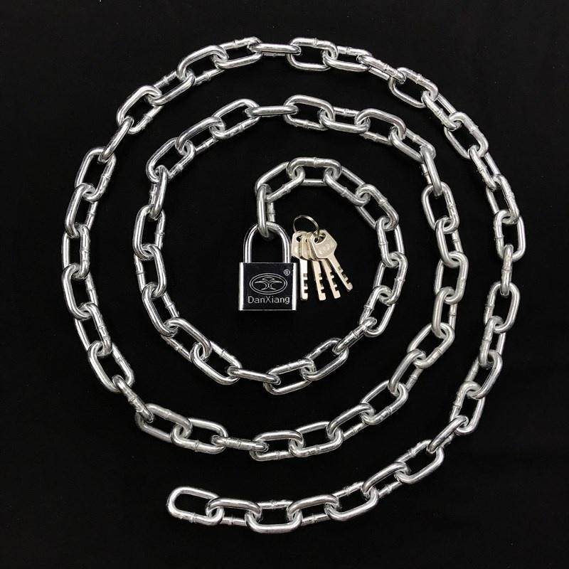 车锁铁链防锁连锁大长加粗推拉门加门自行电瓶自行车锁