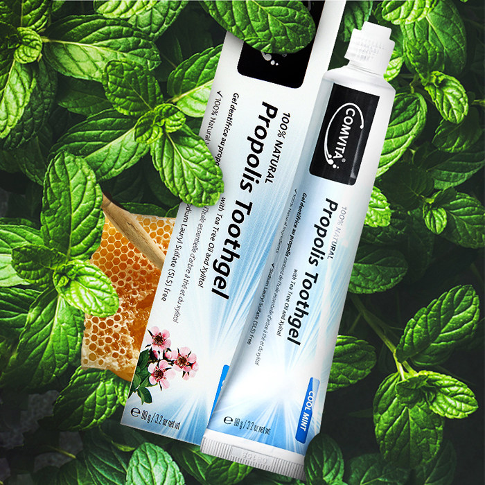 comvita康维他蜂胶牙膏薄荷味不含氟化物孕妇儿童适用