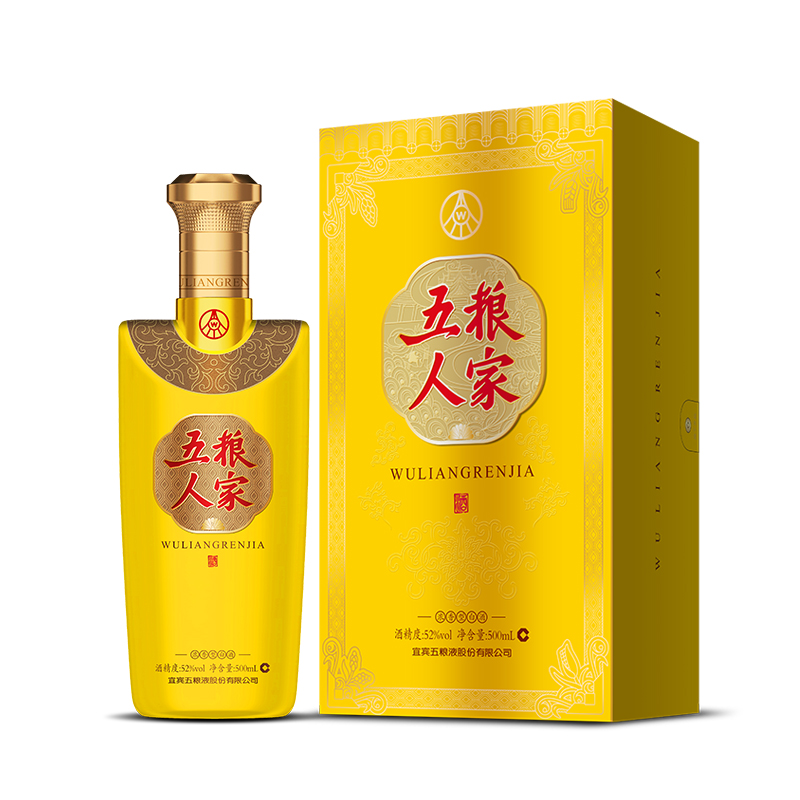 五粮浓香五粮人家区域系列52度 - 淘乐搜