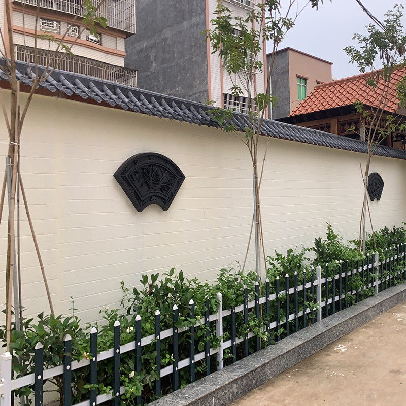 围墙双面墙头树脂瓦屋屋檐马头压顶仿古塑料石棉瓦