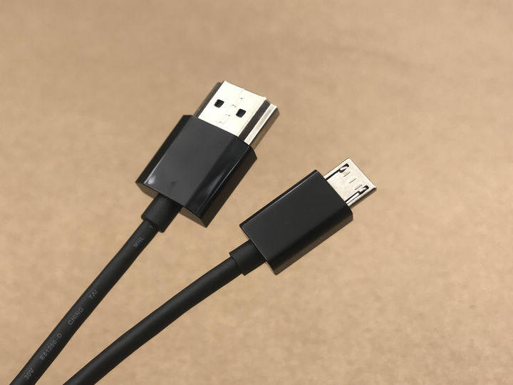 安卓手机v8口转电视高清microhdmi数据线