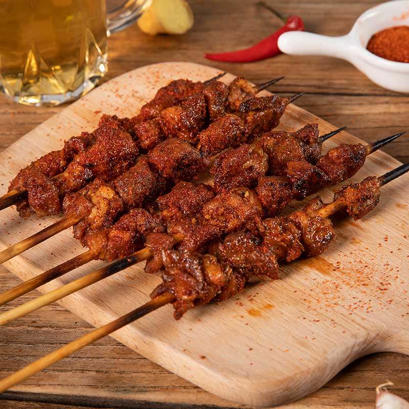 羔羊蜀海羊肉串1050g新鲜烧烤食材半成品去骨排肉生羊肉串