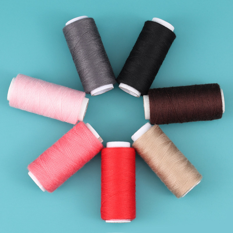 家用针线包套装缝衣衣服米粉绿蓝线紫军绿卡其线