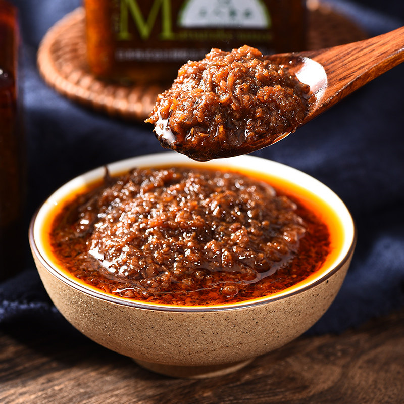 三人食品松茸酱下饭酱拌饭酱菌菇酱