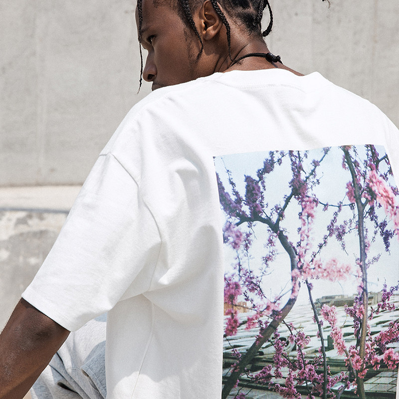 fogfearofgod复线essentials花卉短袖美潮高街t恤