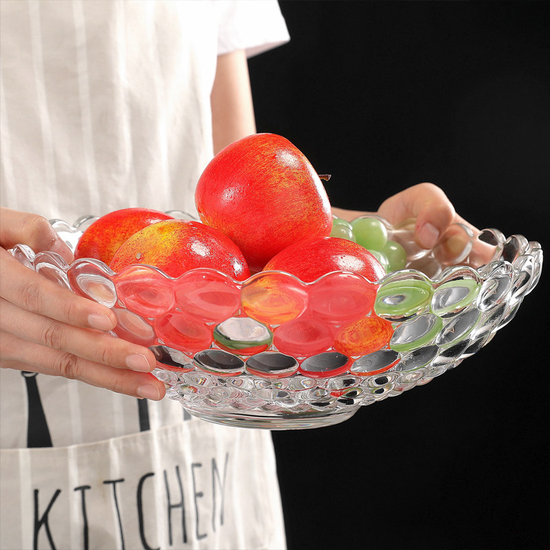 创意家用水果盘客厅现代茶几大小小号零食简约果盆
