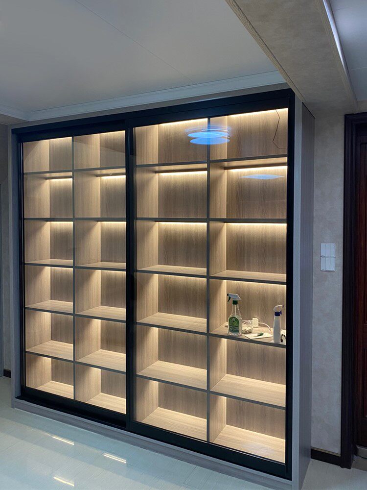 嵌入式衣柜灯条手感应超薄橱柜led线条书柜酒柜橱柜灯