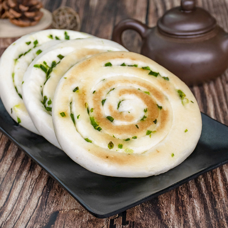 整箱入口鲜葱油饼120个早餐煎饼茶点手抓半成品传统中式糕点