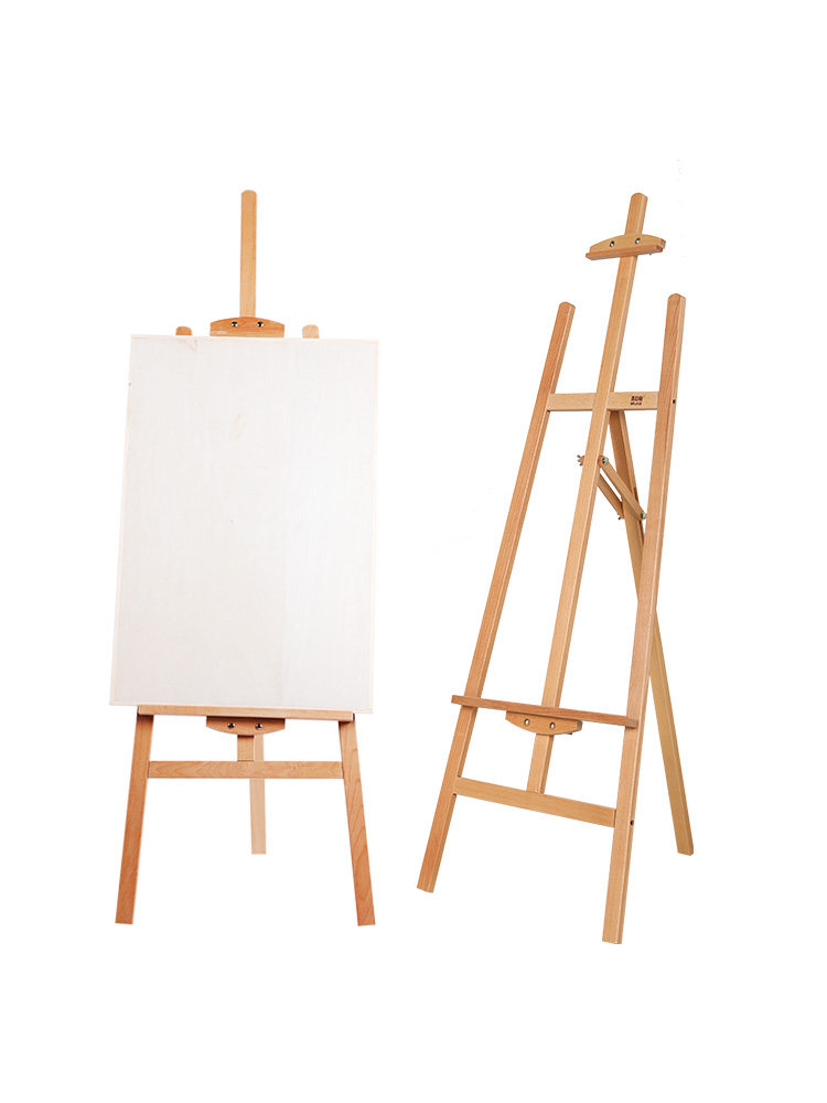 米拉格三角架广告写生架子松木初学儿童展示架画板画板