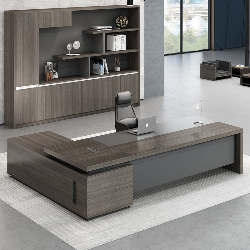 办公桌老板总裁简约现代大班台经理主管单人办公大班台
