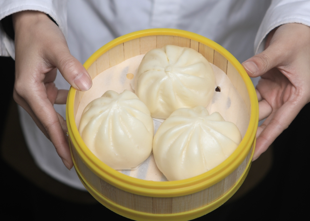 生肉肉包广东包点冷冻鲜肉包子港式点心早餐包点