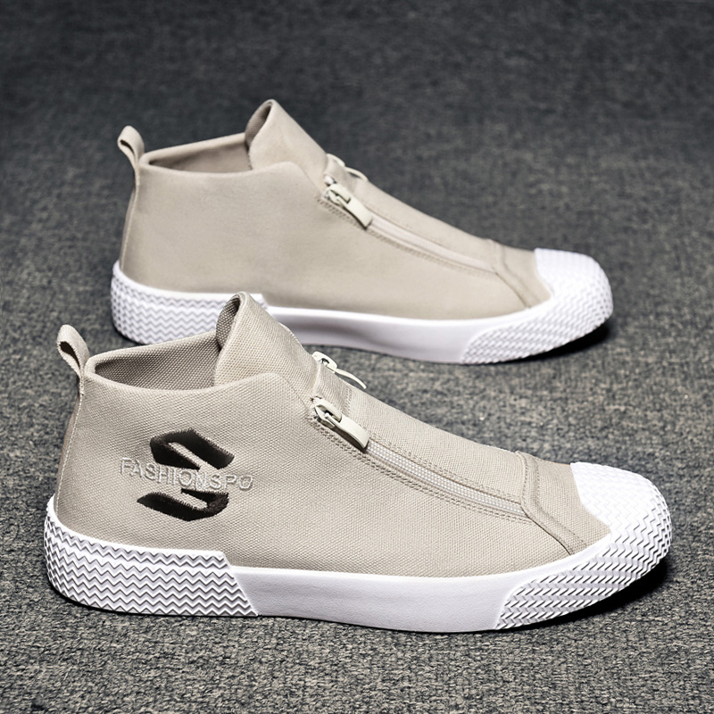 男鞋2022新款一脚蹬懒人老北京布鞋夏季透气薄款休闲帆布板鞋潮鞋