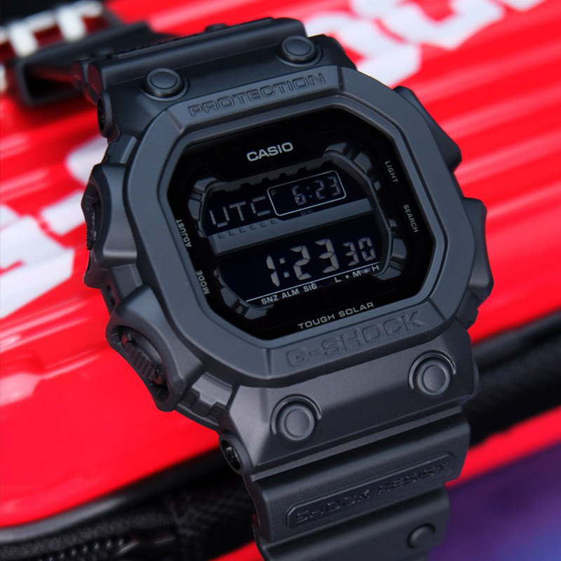 卡西欧大方方块gshock太阳能反显运动防水手表gx56bb1日韩腕表
