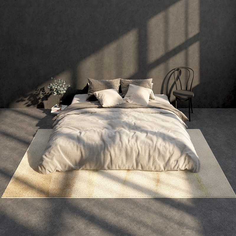 侘寂床边地毯客厅卧室现代简约脚垫地毯