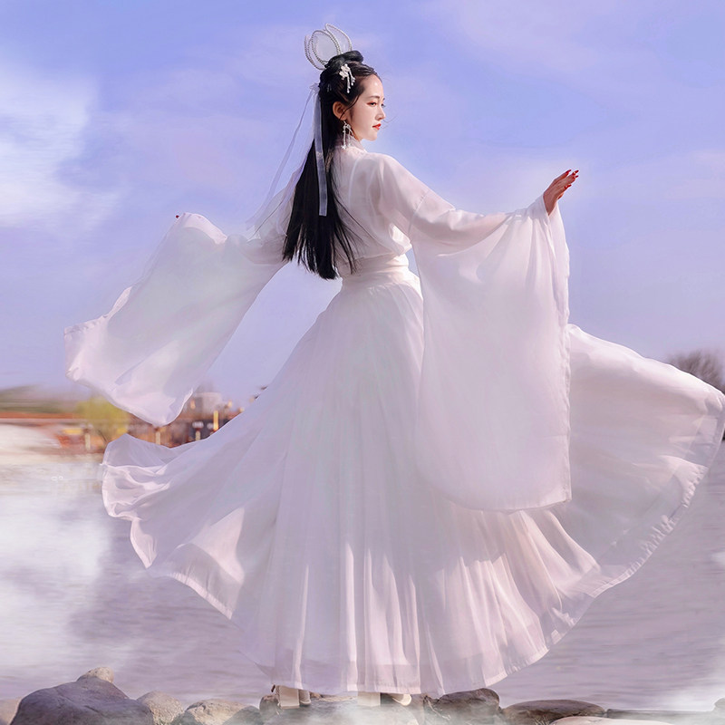 汉服对襟襦裙超仙古装大袖齐腰原创女中正品汉服