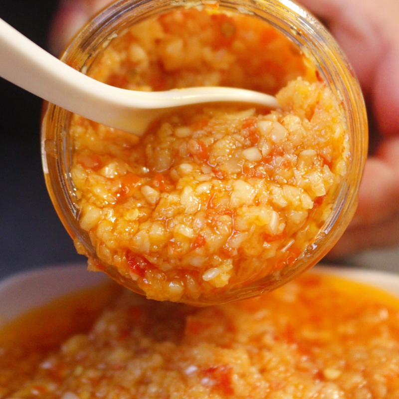 2瓶福猫猫先生蒜蓉蒜泥辣椒酱烧烤调料火锅蘸料腌制