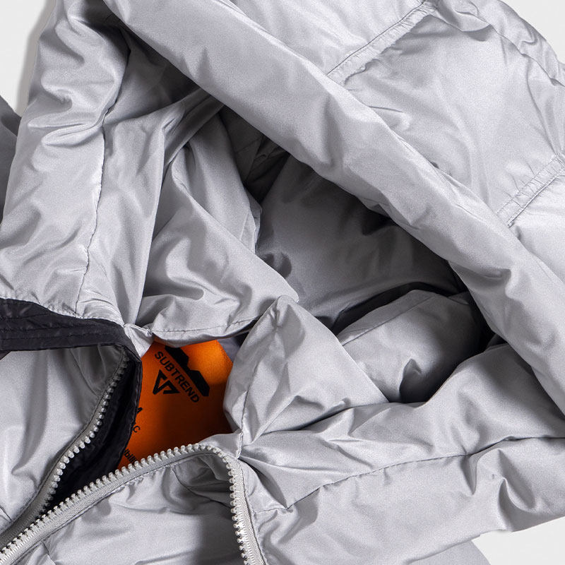 意大利ubtrend2022秋冬新款灰色白鸭绒鸭绒羽绒加厚立体羽绒服