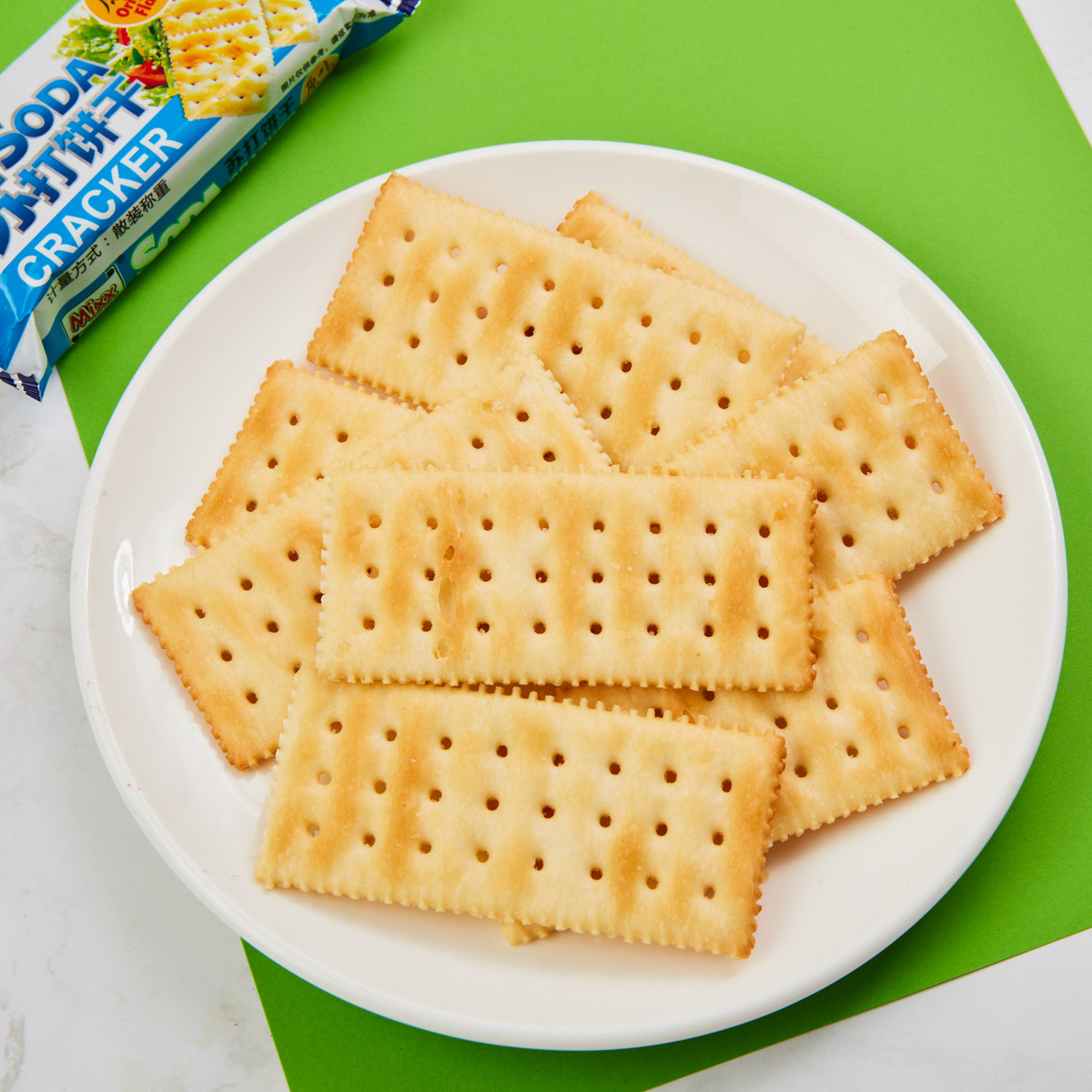 苏打胜宇mixx原味饼干素食休闲零食600g2包苏打饼干