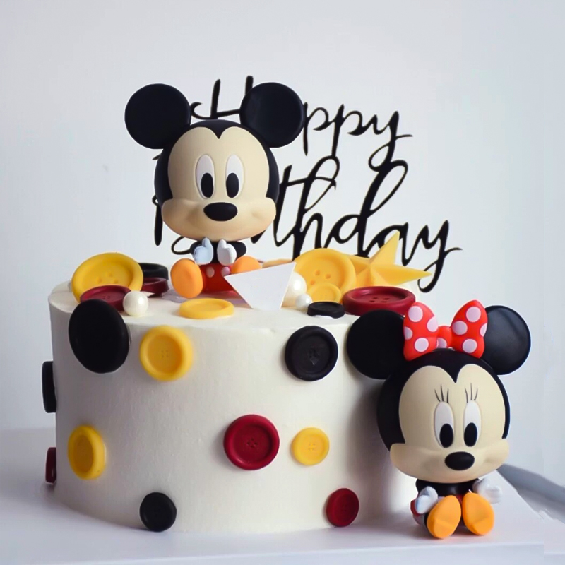 蛋糕装饰米奇米妮摆件网红儿童烘焙周岁宝宝节日装扮用品