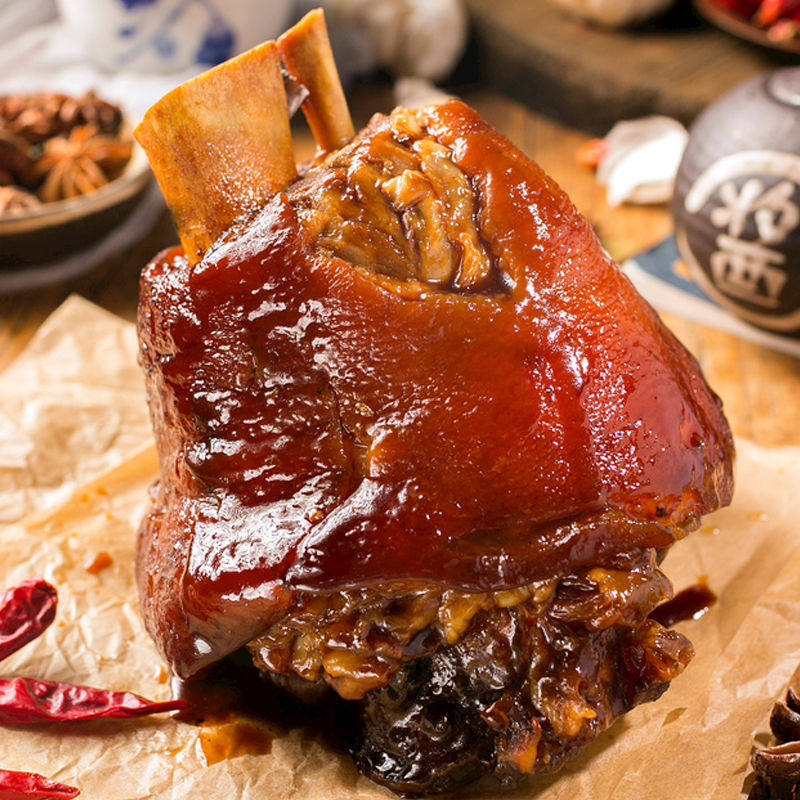 正宗太康肘子猪髈猪肘五香熟食卤味真空真空包猪肉类