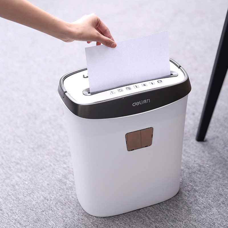 碎纸机小型得力商用电动家用迷你保密微型废纸碎纸机