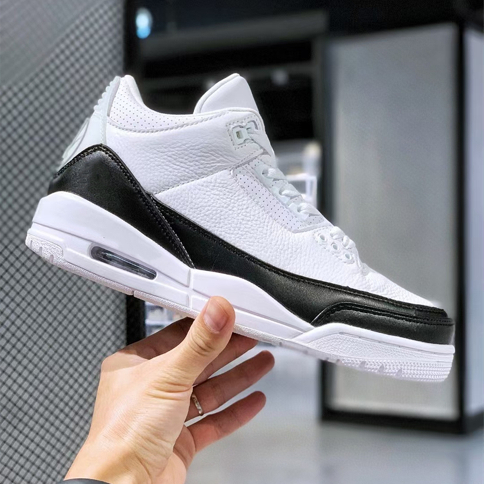 jax aj3藤原浩男鞋黑水泥赛车蓝北卡蓝运动乔3休闲女火焰红莆田鞋