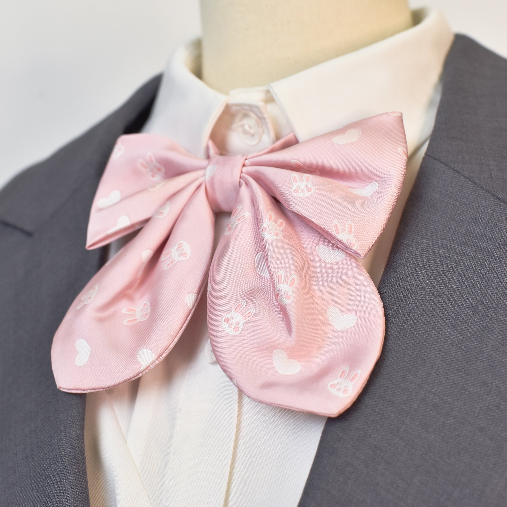 兔兔甜兔领结领带兔耳粉色蓝色红色画手原创领结