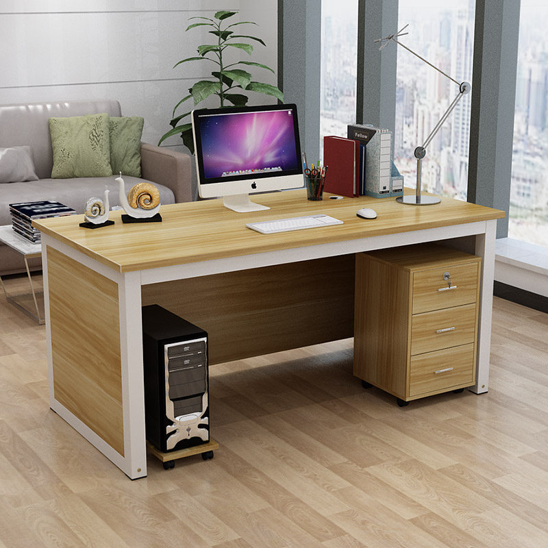 电脑桌台式家用办公桌书房书桌现代简约学生写字台轻奢电脑桌