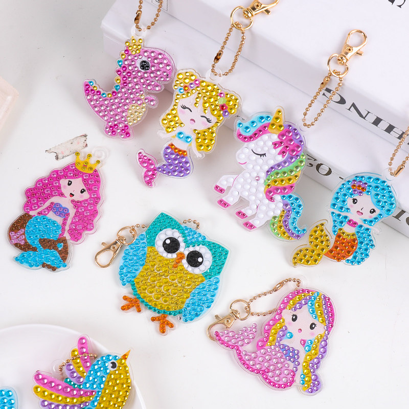 钻石贴画儿童diy手工手工制制作材料包贴钻点手工创意粘贴类