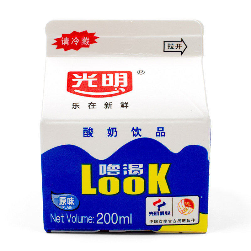 光明look噜渴酸奶200 458ml原味儿童牛奶风味饮品发酵官方旗舰店 - 痕