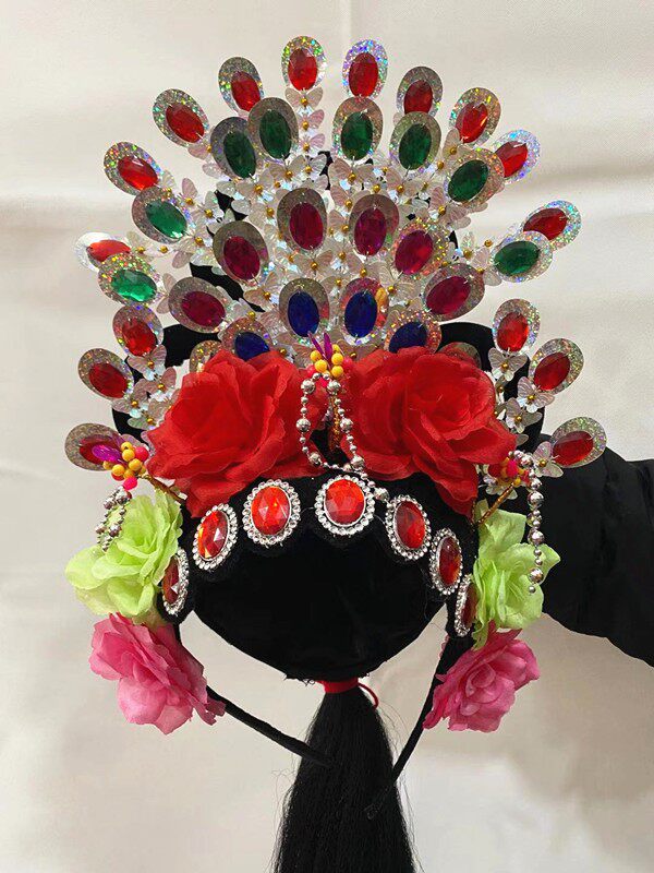 头饰新款扭秧歌大头民族东北大秧歌舞蹈跳舞头花秧歌配饰