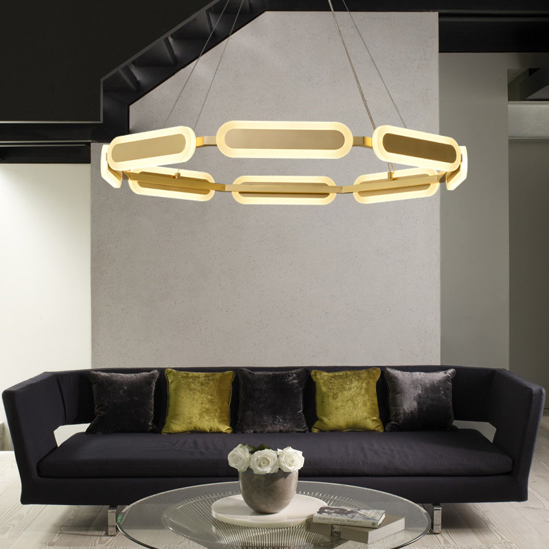 客厅全铜灯现代简约大气轻奢吊灯2020年新款创意个性网红北欧灯具