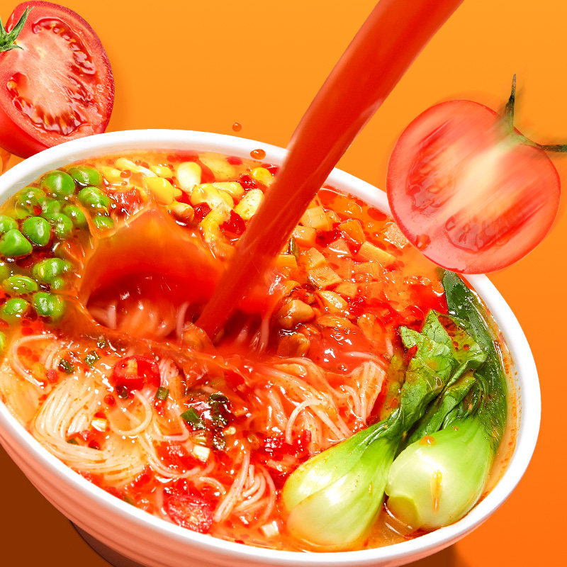 南山婆西红柿酸汤粉方便速食粉丝