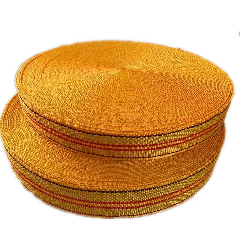 黄色织带汽车拉车货车刹车绳子捆绑绑带拖车绳子