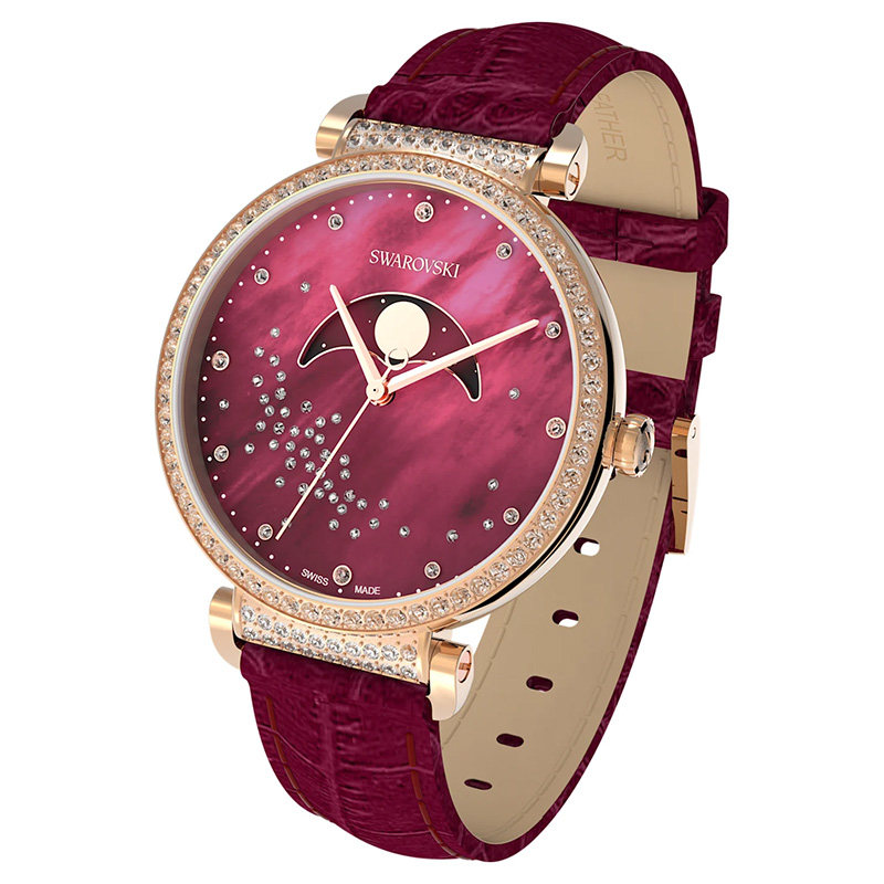 施华洛世奇passagemoonphase女士手表5613323母亲节礼物欧美腕表