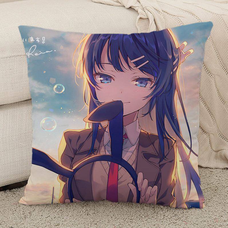 樱岛麻衣周边动漫抱枕靠垫睡觉身夹脚节日礼品人形动漫毛绒