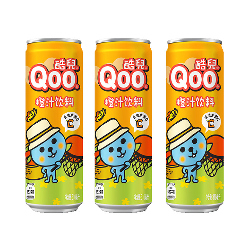 饮料橙汁美汁酷儿310ml罐装整箱维生素果味风味果味