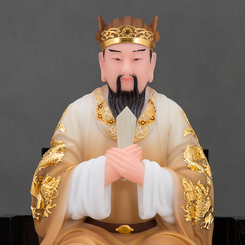 大帝神像东狱汉白玉东岳泰山府君圣丰新品居家摆件