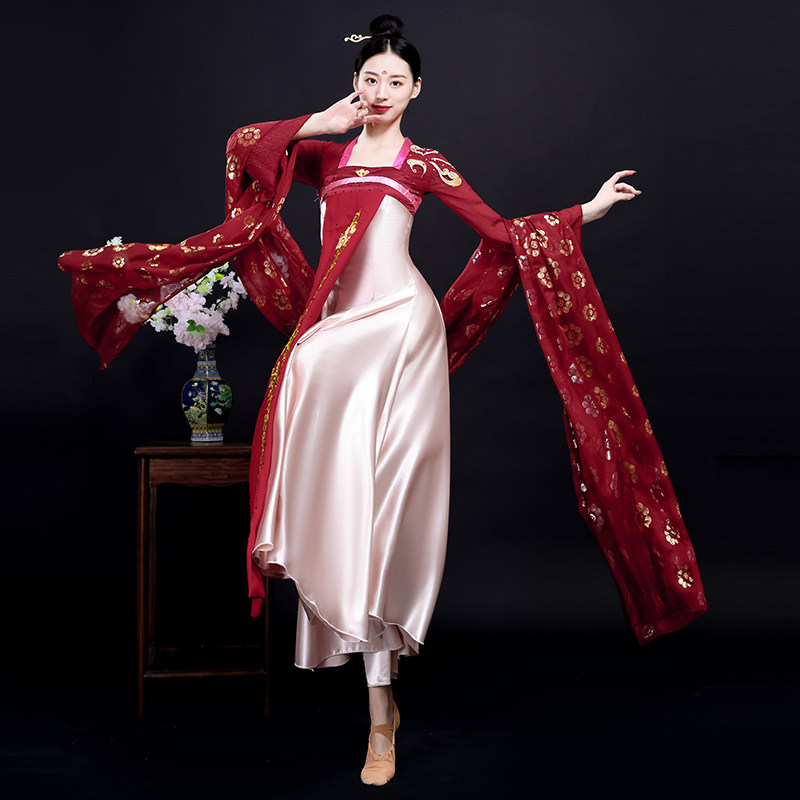 汉唐风汉女中国风齐胸襦裙云想霓裳古典舞蹈民族服装