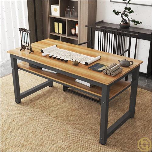 书法工作老式毛笔练字方形台长家工作台桌子画室电脑桌