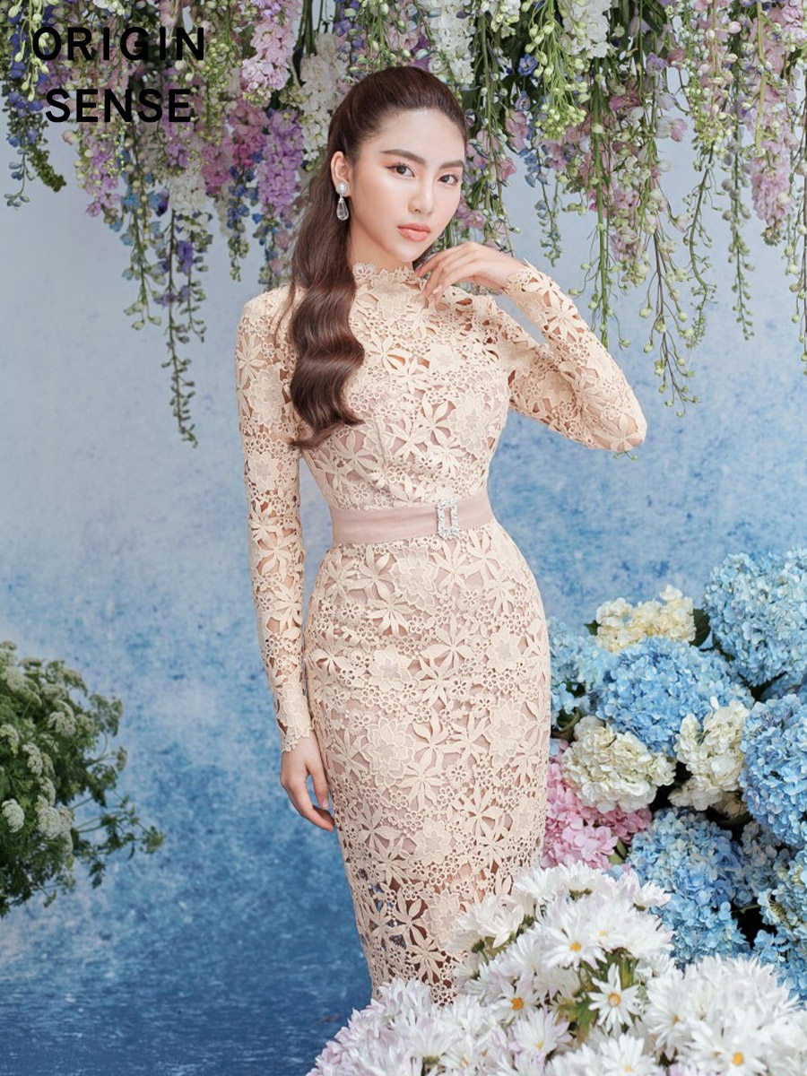 轻奢泰国潮牌女装定制高定白色礼服小众高端连衣裙