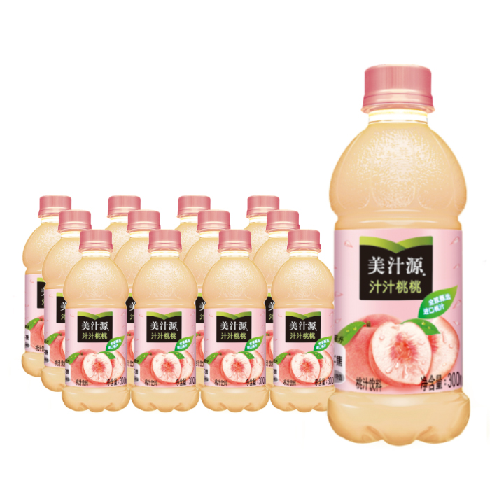 美汁源 汁汁桃桃 300ml*6瓶