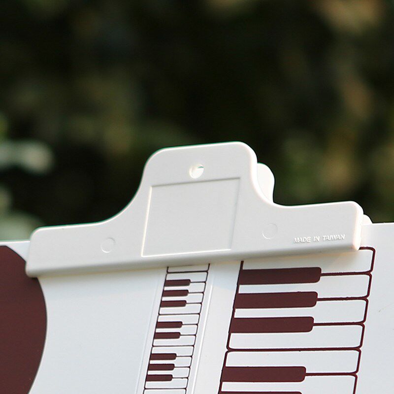 台湾高品质大谱钢琴书夹曲谱音符夹子长条学生票夹