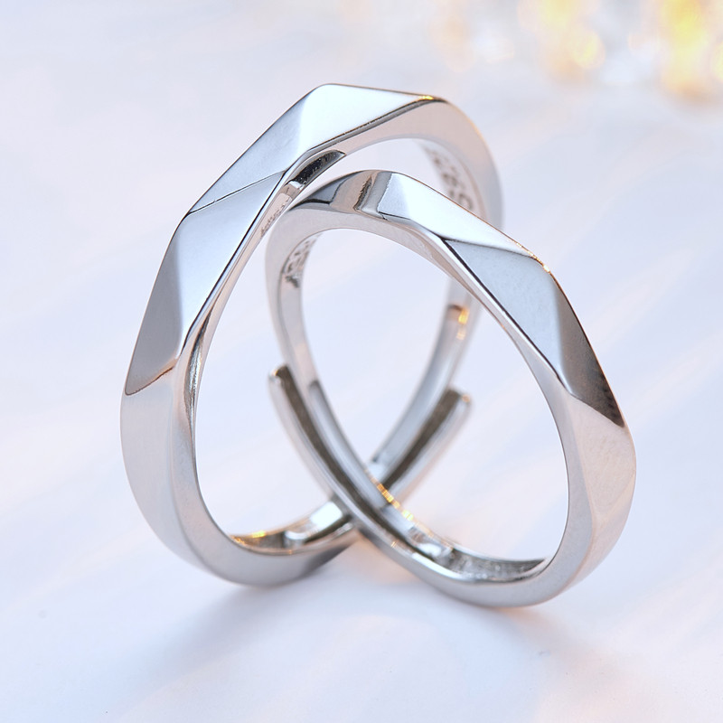 情侣男女戒指婚礼一对简约日韩网红纪念结婚戒指