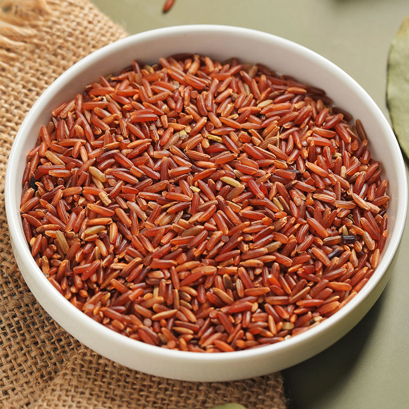 辽峰小镇 红米农家新米红粳米红血稻糙米五谷杂粮吃的红米粮500g