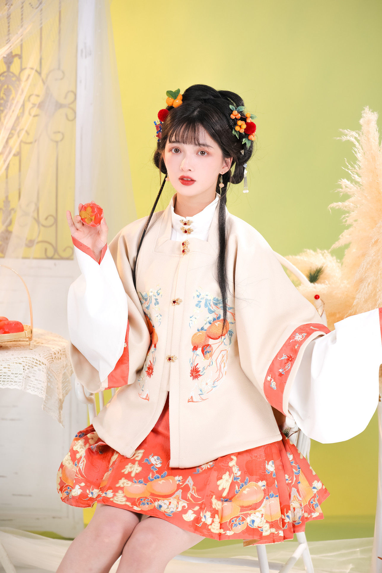 东月棠x狐妖小红娘联名涂山苏苏周边唐制汉服女秋冬季汉元素原创