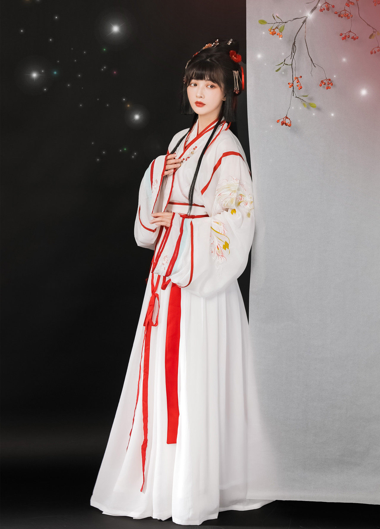 玉术原创汉服女神明少女晋制魏晋风齐腰交领中国风秋冬大裙摆正品